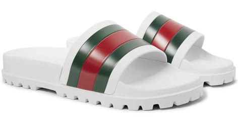 gucci white slides far fetch|gucci flip flops.